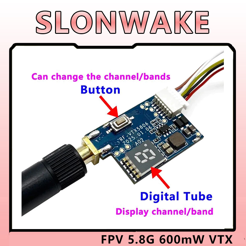SLONWAKE 5.8G TS5823 PRO Мини- – обзор и цена Drone Racing Vtx