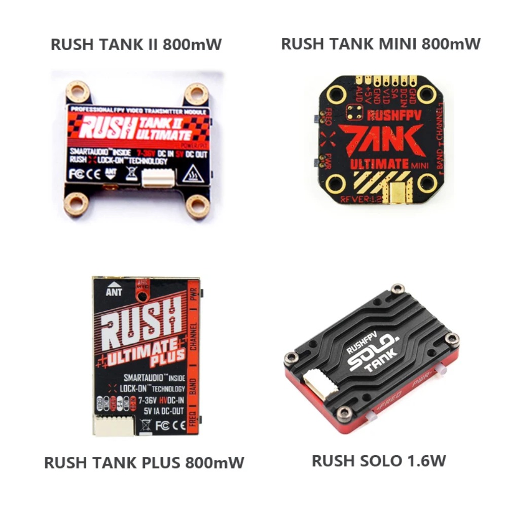 RUSH TANK Ultimate II/Mini/PLU – обзор и цена Drone Racing Vtx
